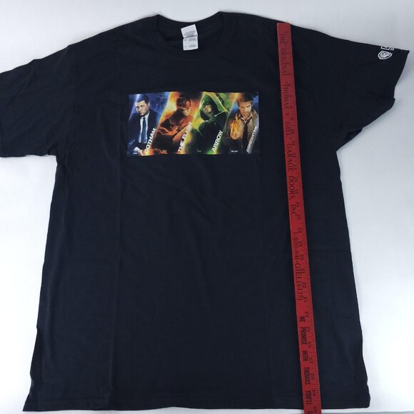 Warner Bros DC Shirt Mens Extra Large Black Gotham Flash Arrow Constantine TV - Picture 5 of 8